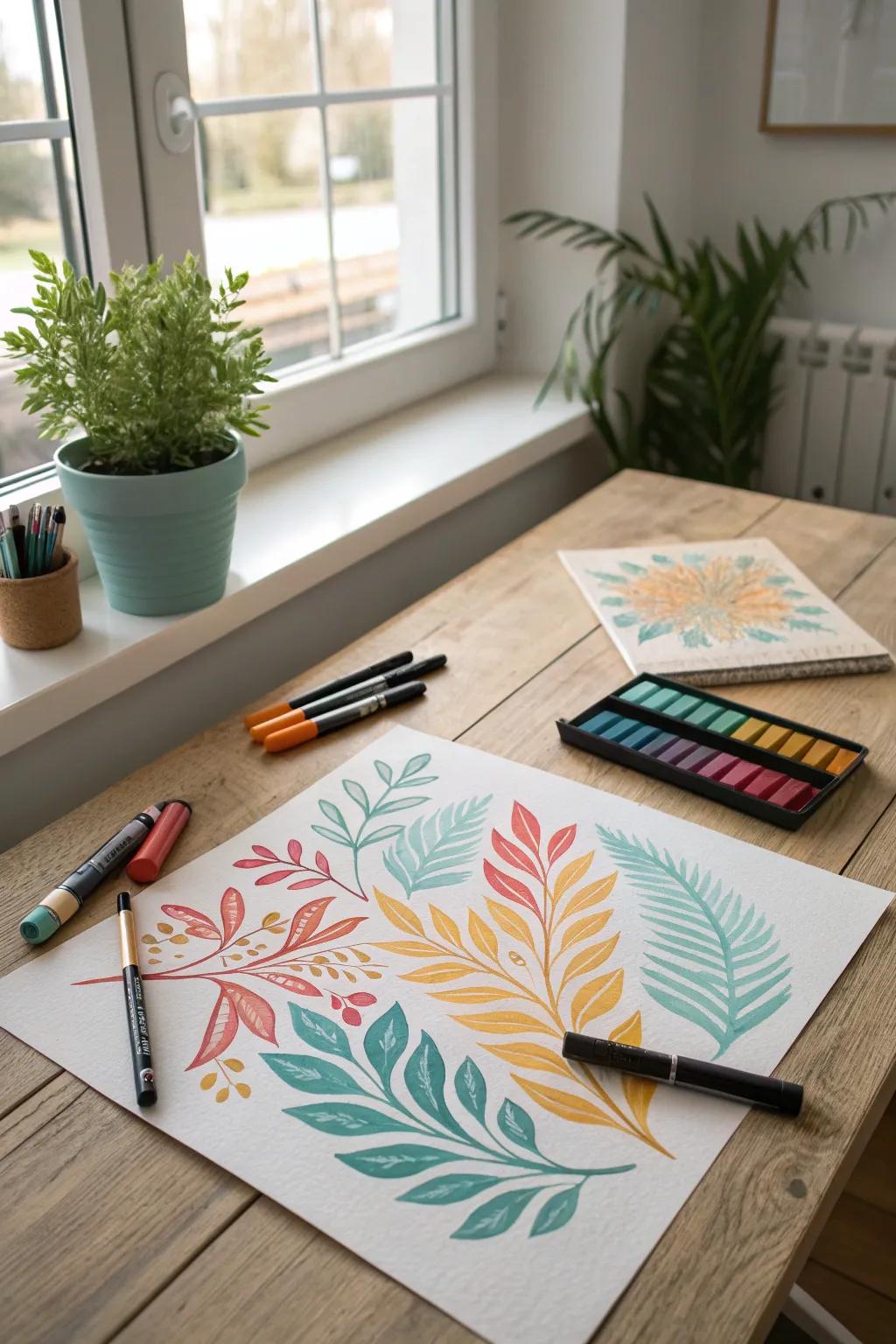 Dive into color therapy with vibrant abstract blends that transform simplicity into beauty.