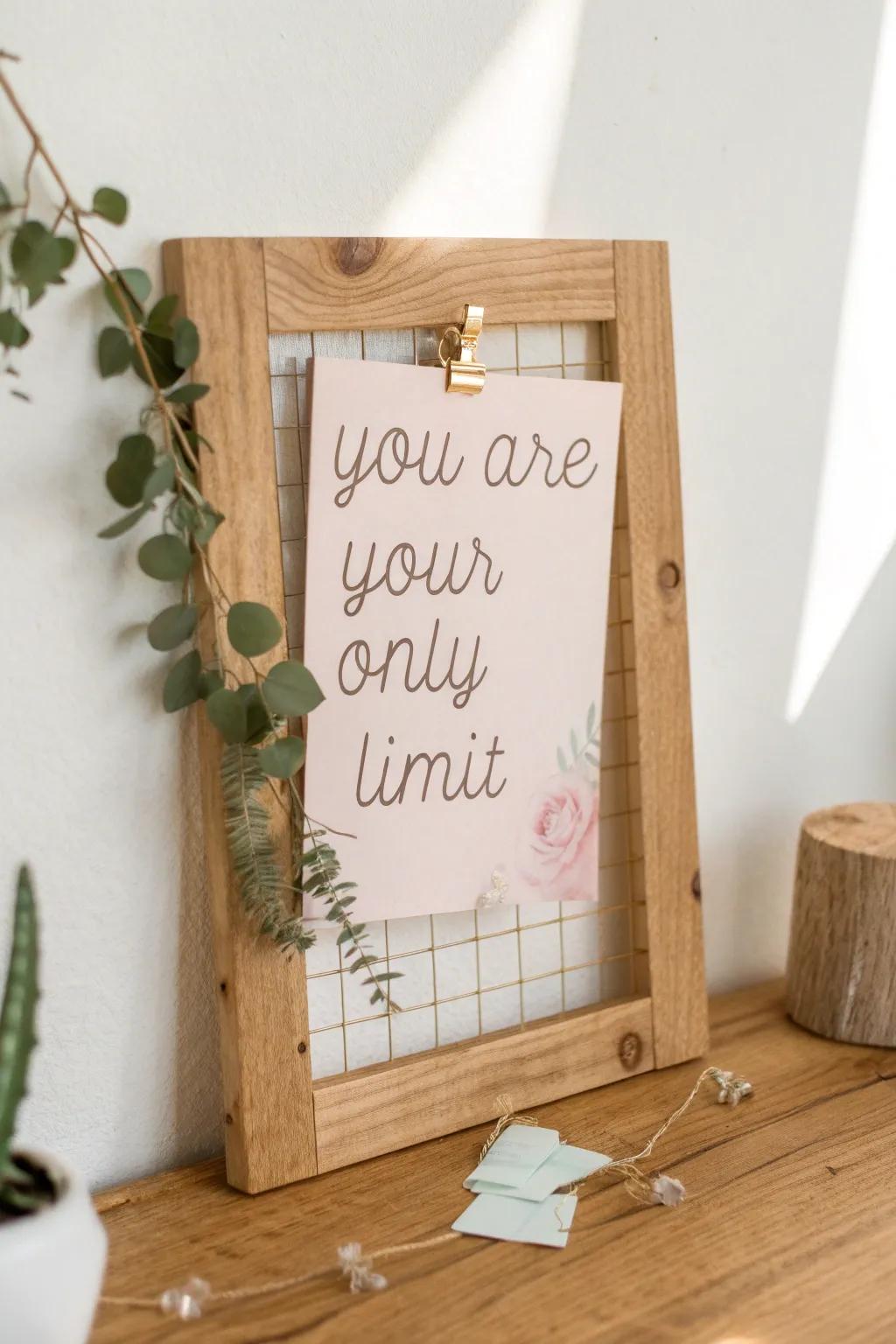 Embrace your day with positivity and style. 🌿 #MinimalistQuotes #ScandiBoho