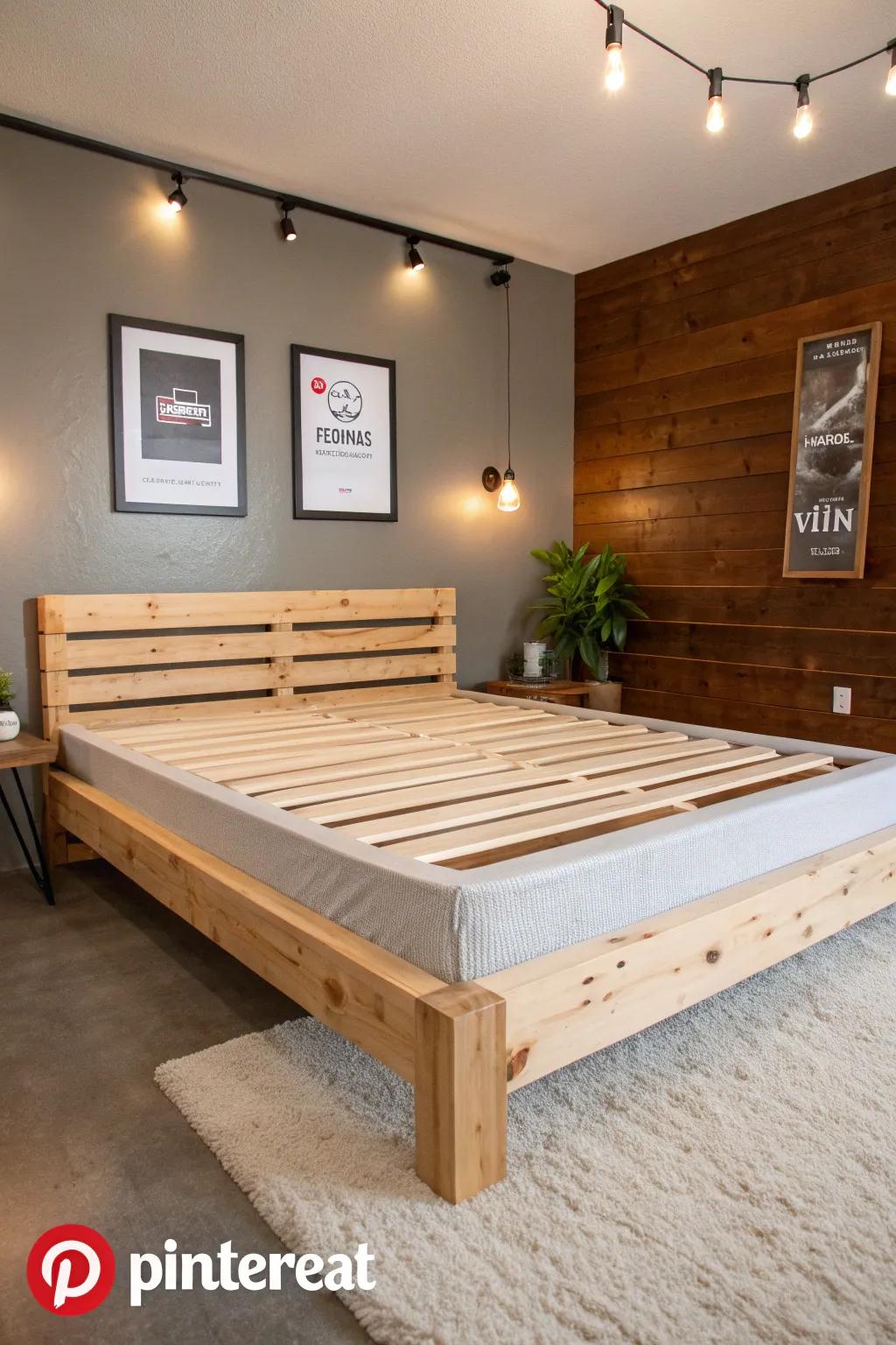 Elevate your bedroom with the timeless elegance of a handcrafted 2x4 bed frame. Pure craftsmanship meets modern design.