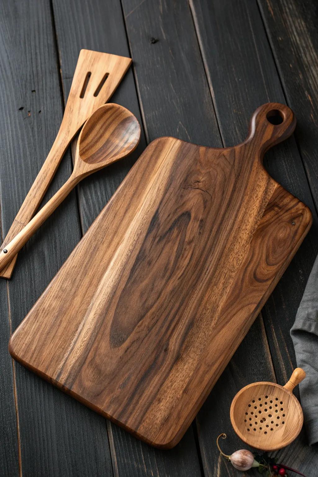 Elevate your kitchen with handcrafted wooden elegance.