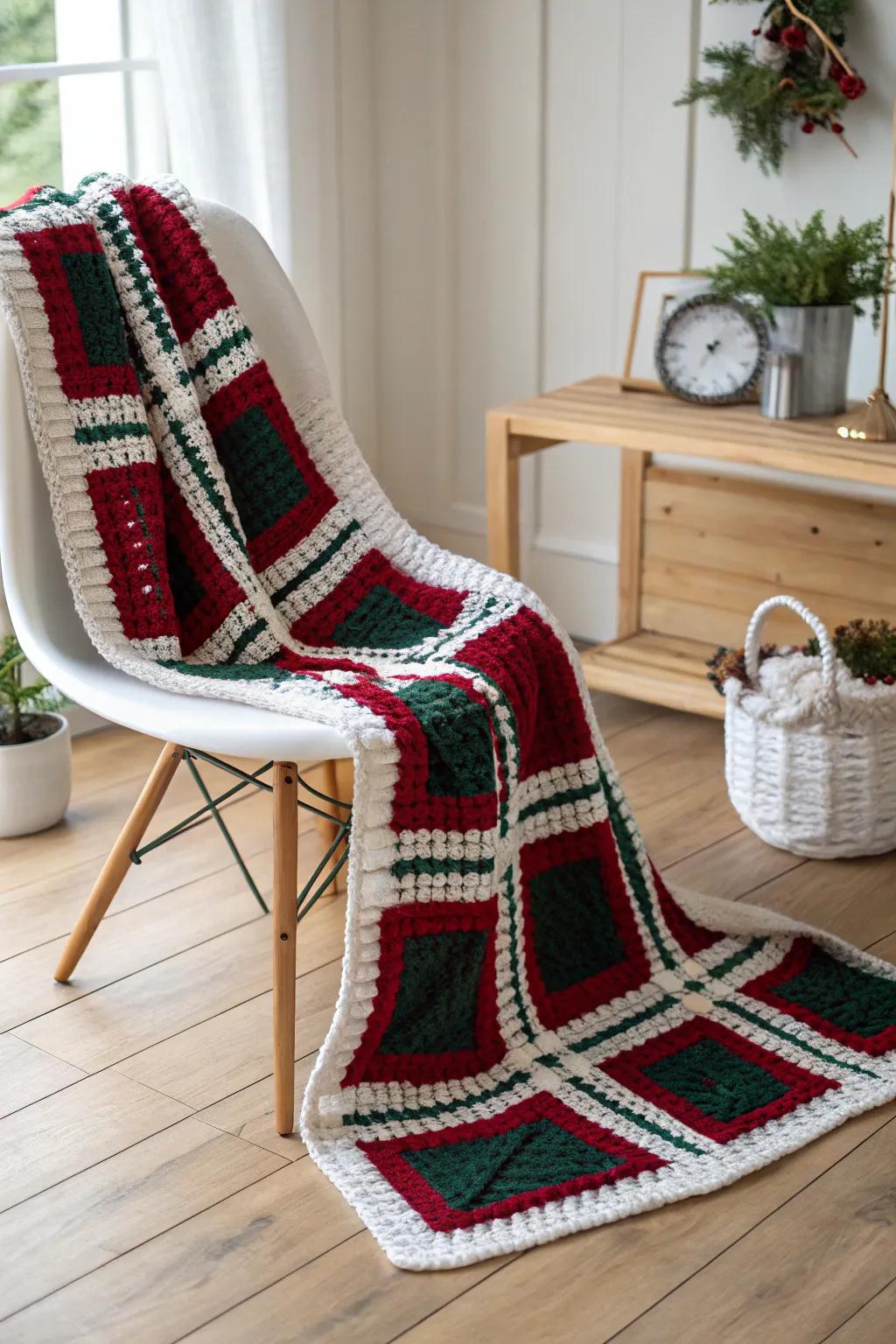 Wrap yourself in the warmth of plaid perfection, where rustic charm meets minimalist beauty. 🎄✨