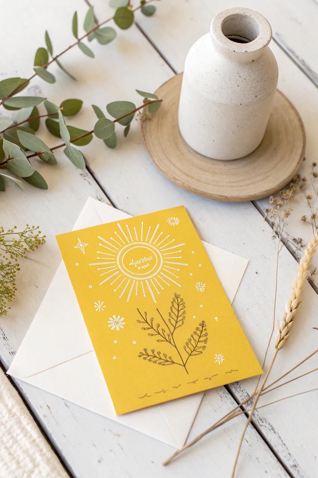 Brighten someone's day with a touch of sunshine yellow!