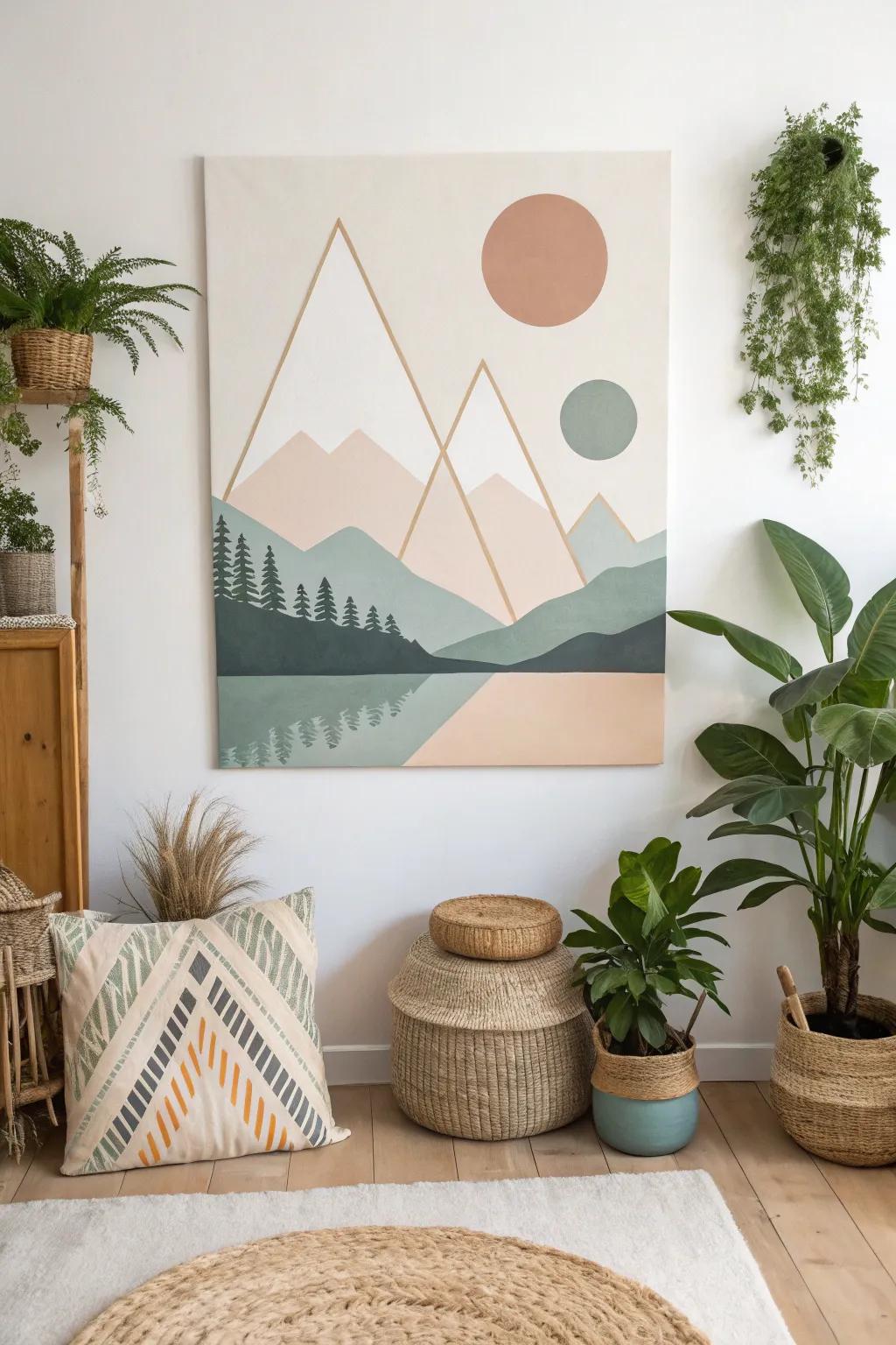 Discover the allure of geometric landscapes – where simplicity meets natural beauty in stunning contrast.