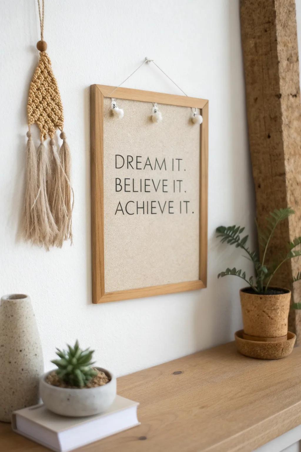 Transform your goals into reality with a touch of minimalist inspiration. 🌿 #GoalSetting #ScandinavianDesign #BohoChic