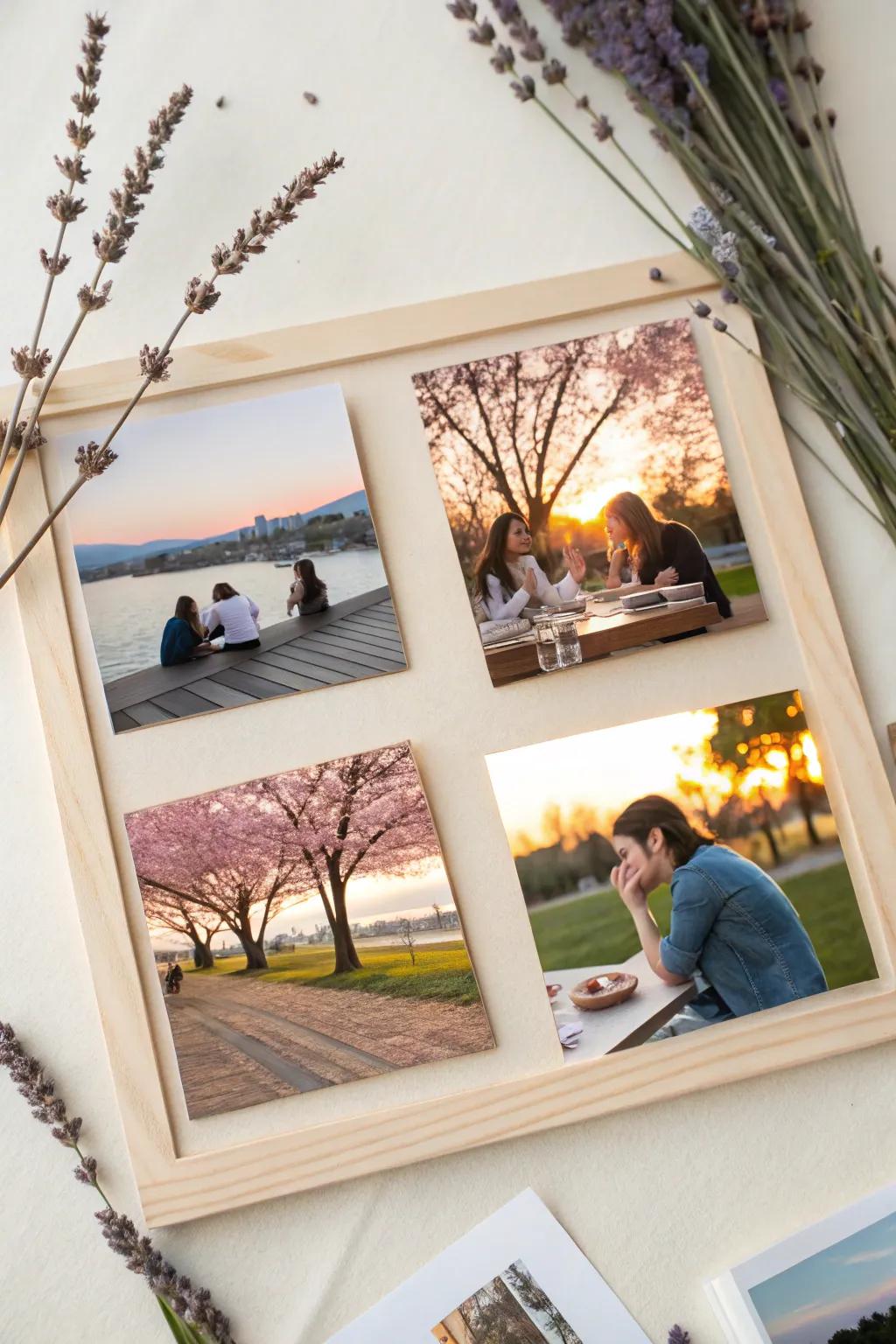 Capture the essence of campus life with a minimalist photo collage. A glimpse into the journey ahead!