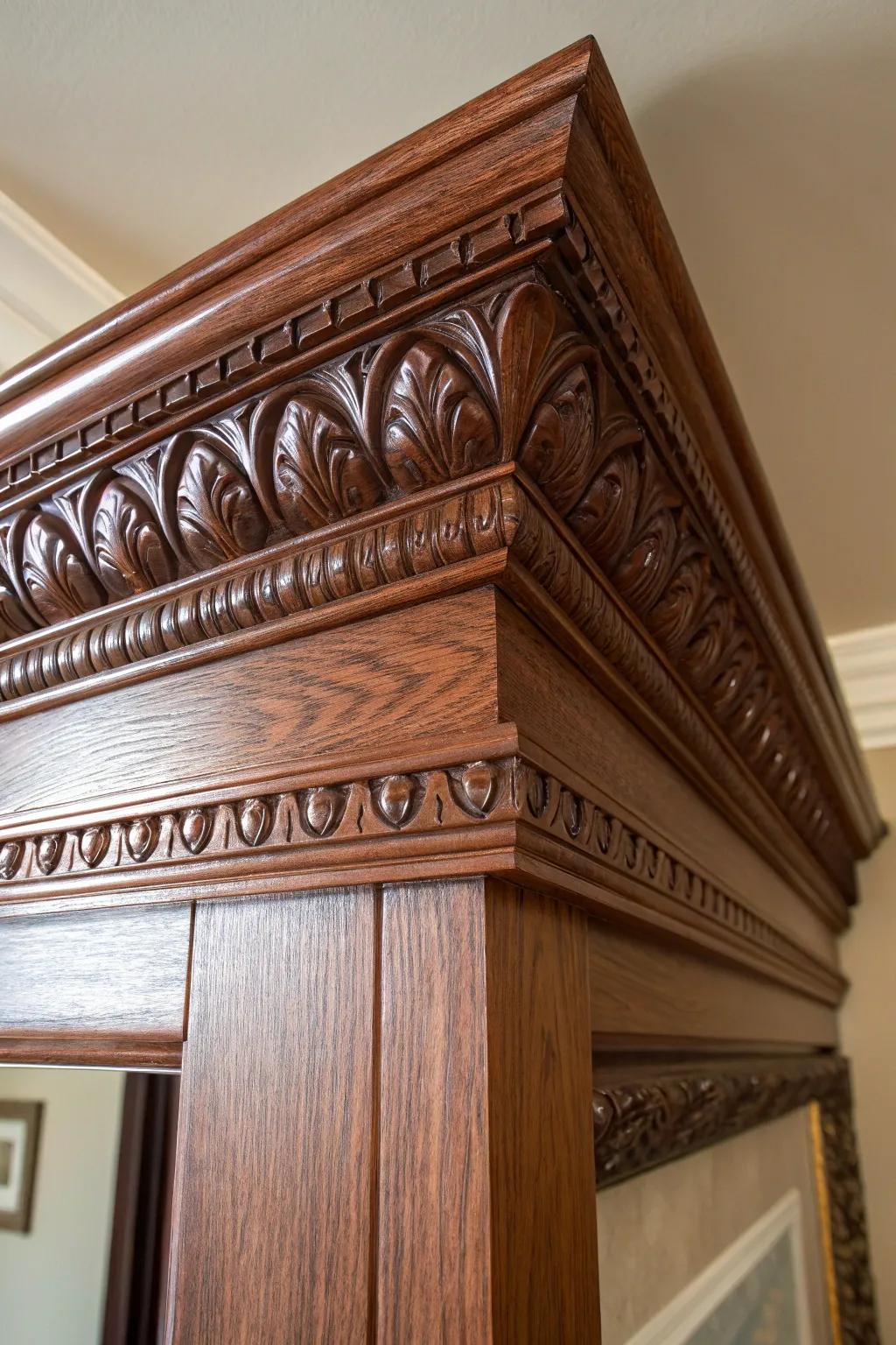 Elevate your space with exquisite craftsmanship: Custom moldings that define sophistication.