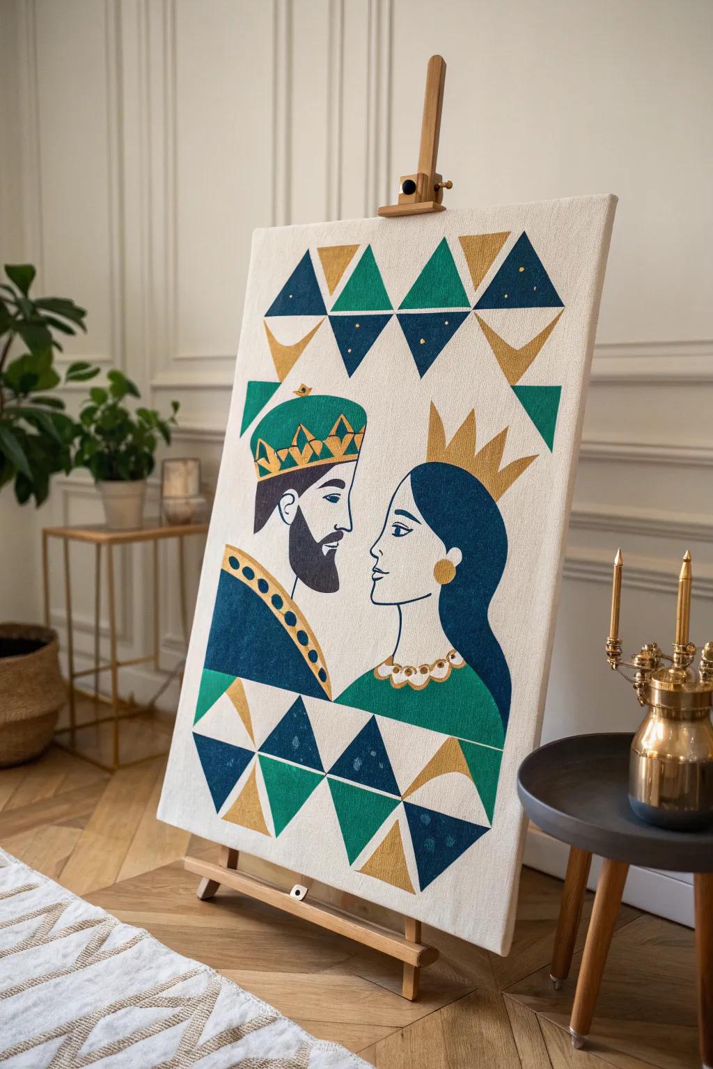 Embrace the regal allure with abstract royalty—where modern design meets timeless elegance.