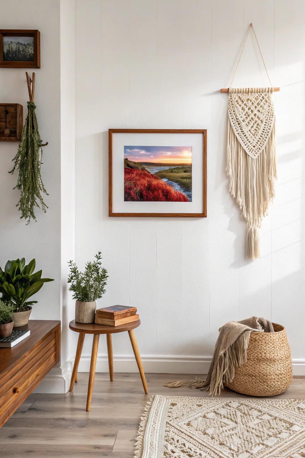 Transform your space with a minimalist gallery wall that tells your story.