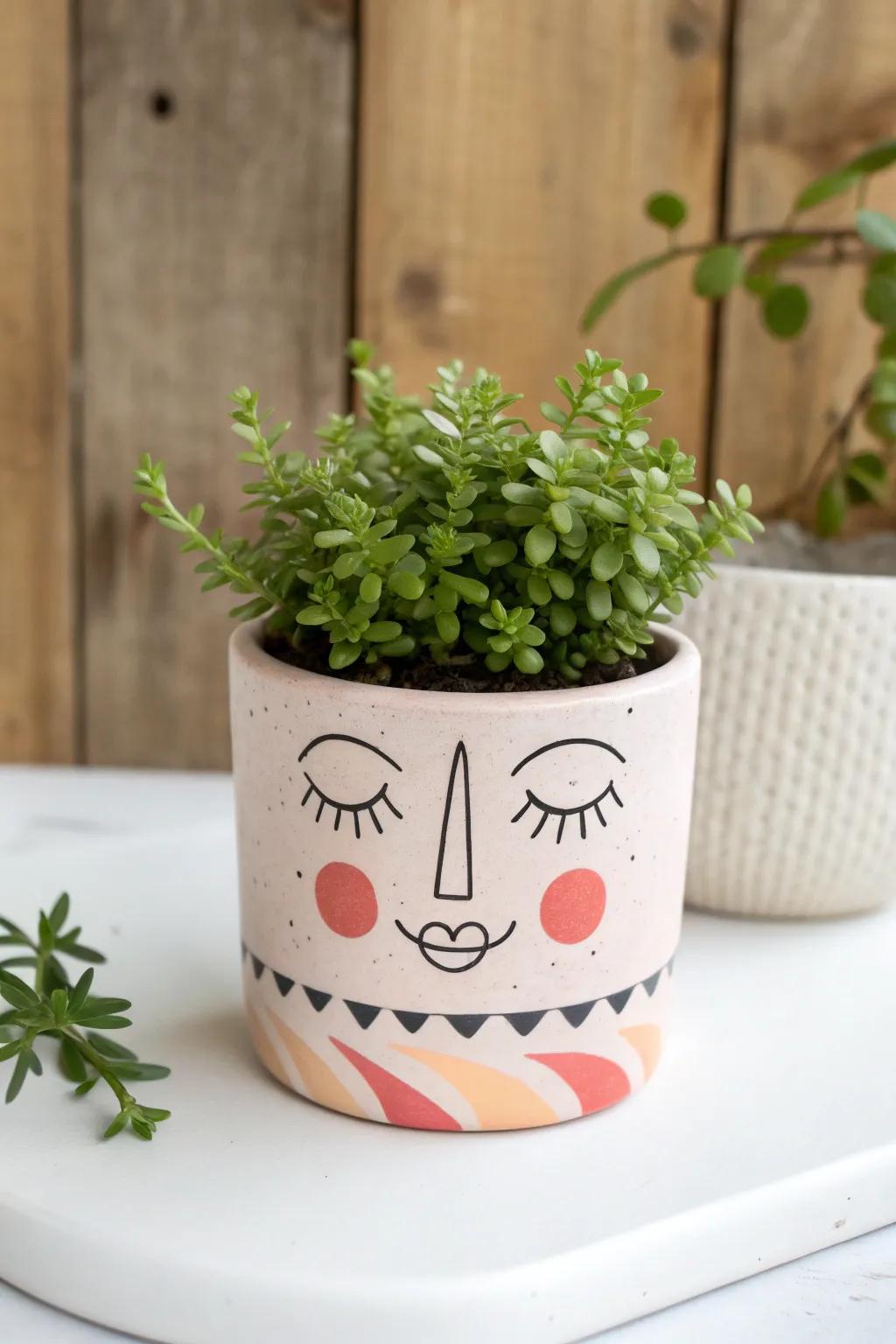Add a touch of whimsy to your indoor garden with charming Sculpey planters!