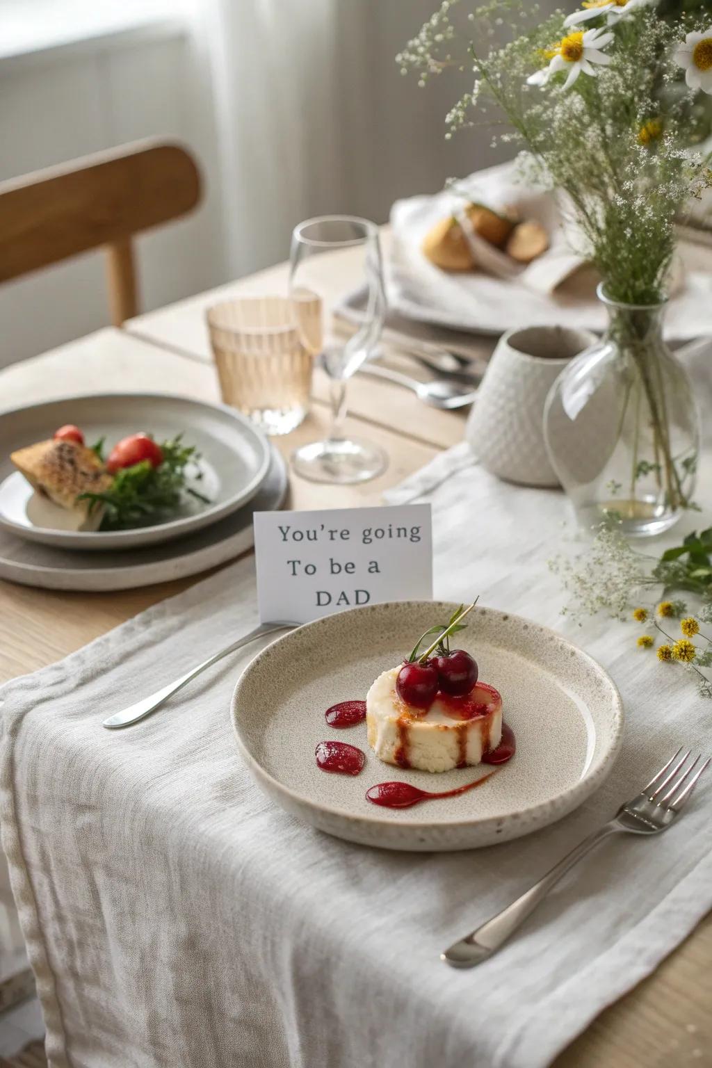 A sweet surprise awaits: Discover the moment when dessert becomes a delightful revelation.