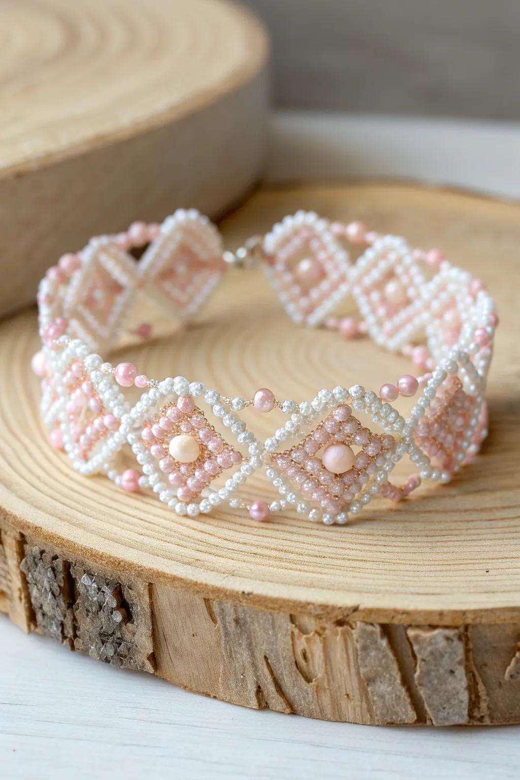 Elevate your craft with the timeless elegance of picot edge beadwork.