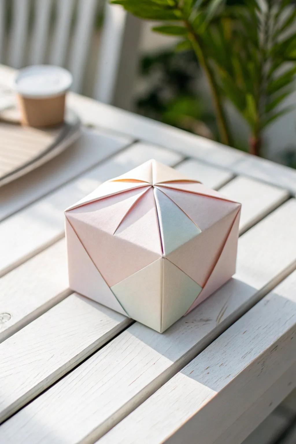 Add a personal touch to your gifts with these elegant DIY paper gift boxes.