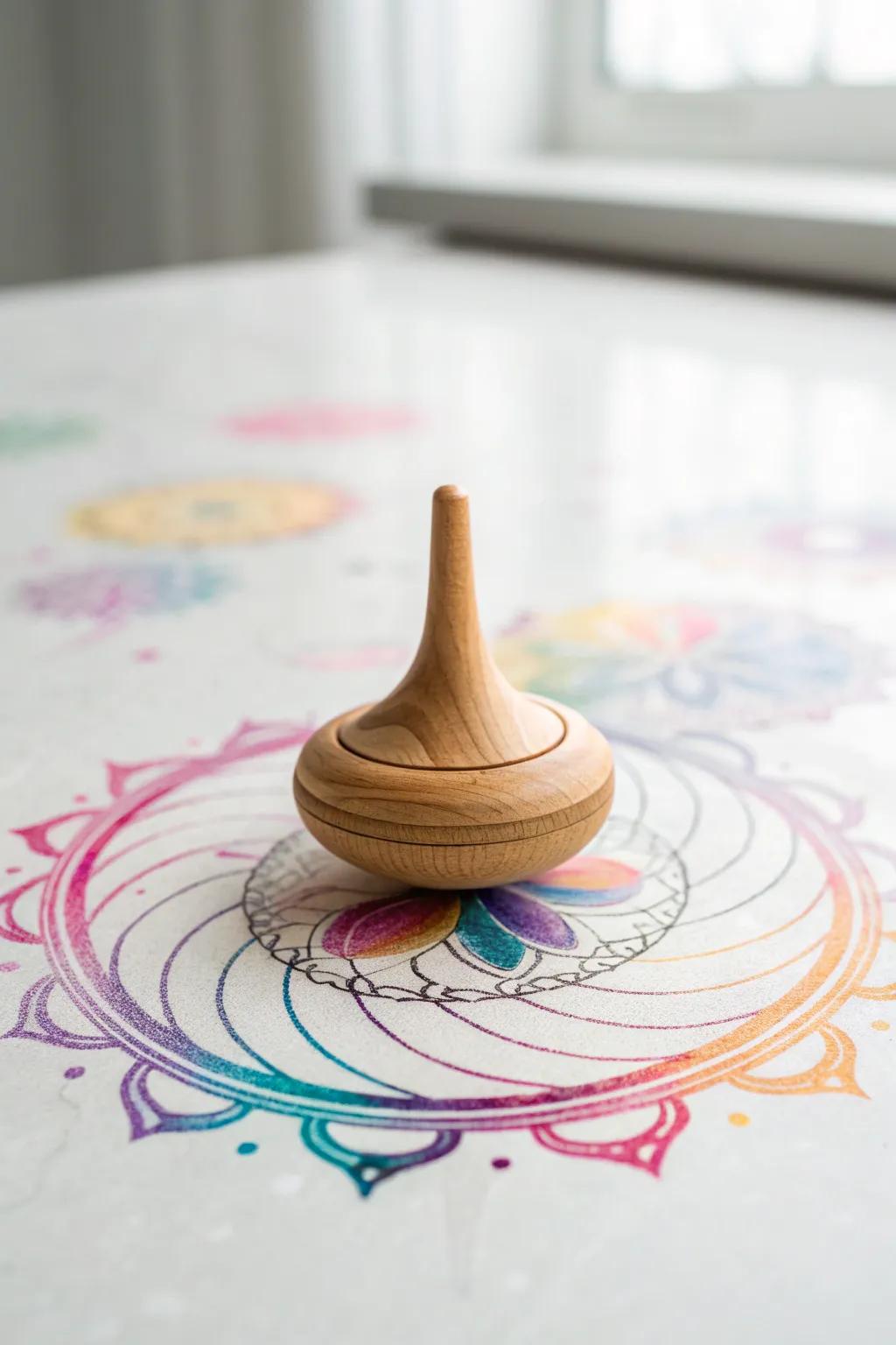 Unleash your creativity with Spiraling Spin Art – a delightful blend of simplicity and vibrant expression!