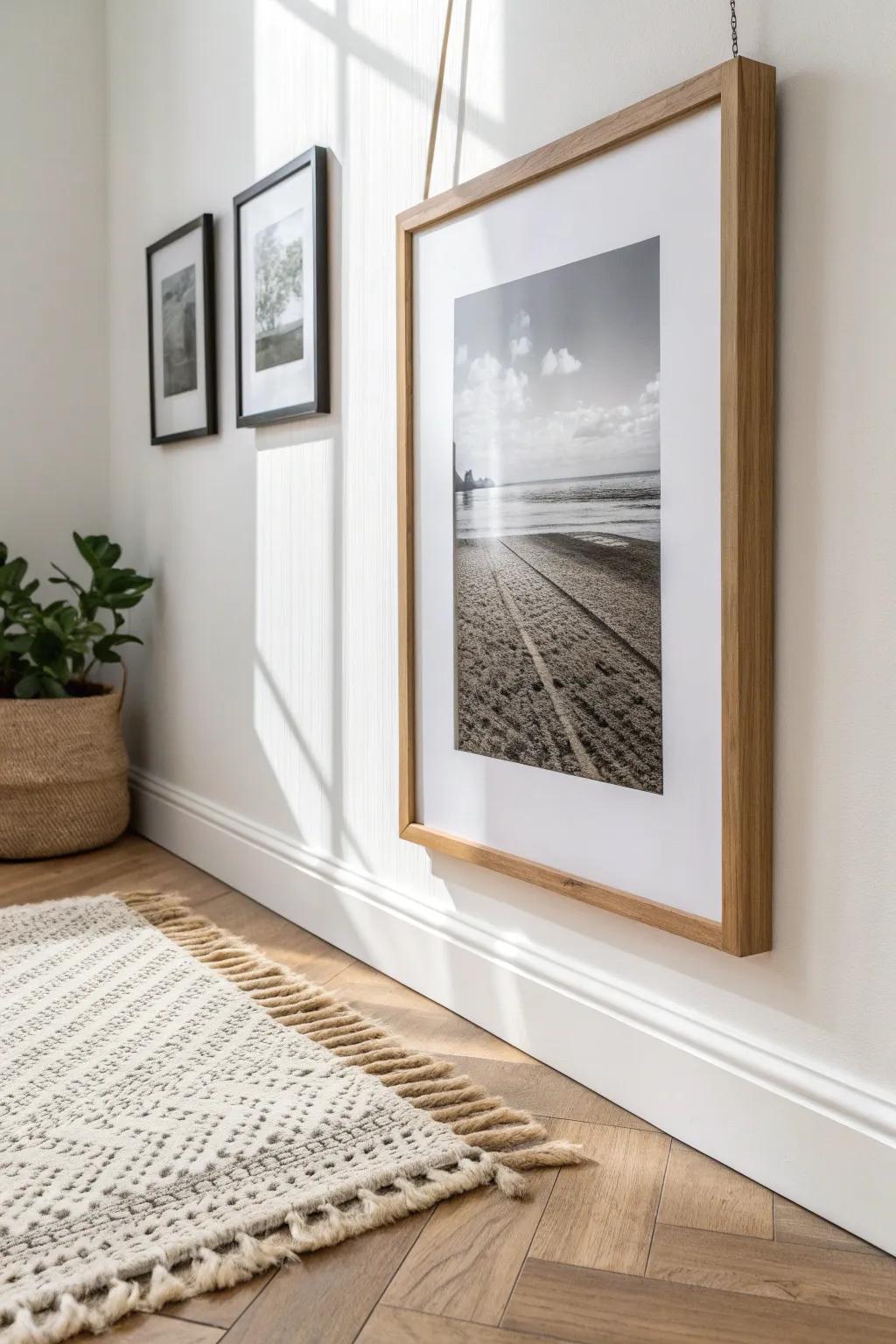 Elevate your art with chic floating frames.