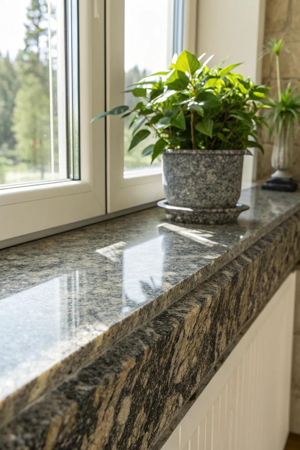 Elevate your home with the timeless beauty of granite window sills, where nature meets craftsmanship.
