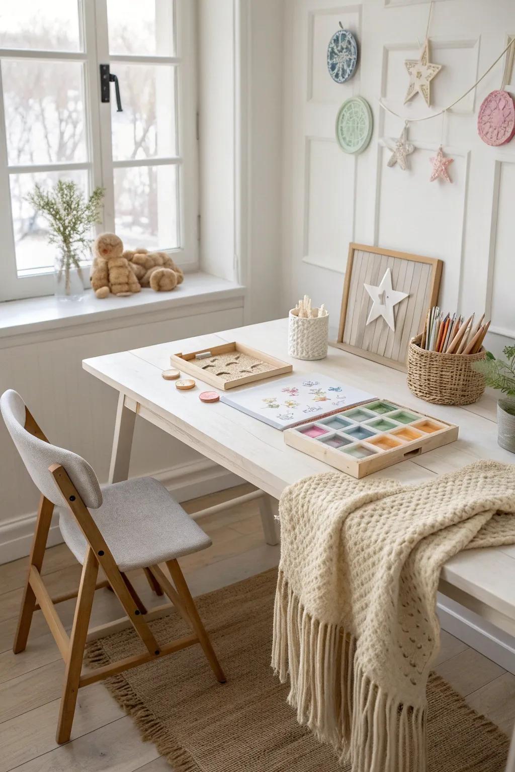 Discover the joy of creativity with stenciled surprises, where simplicity meets playful elegance.