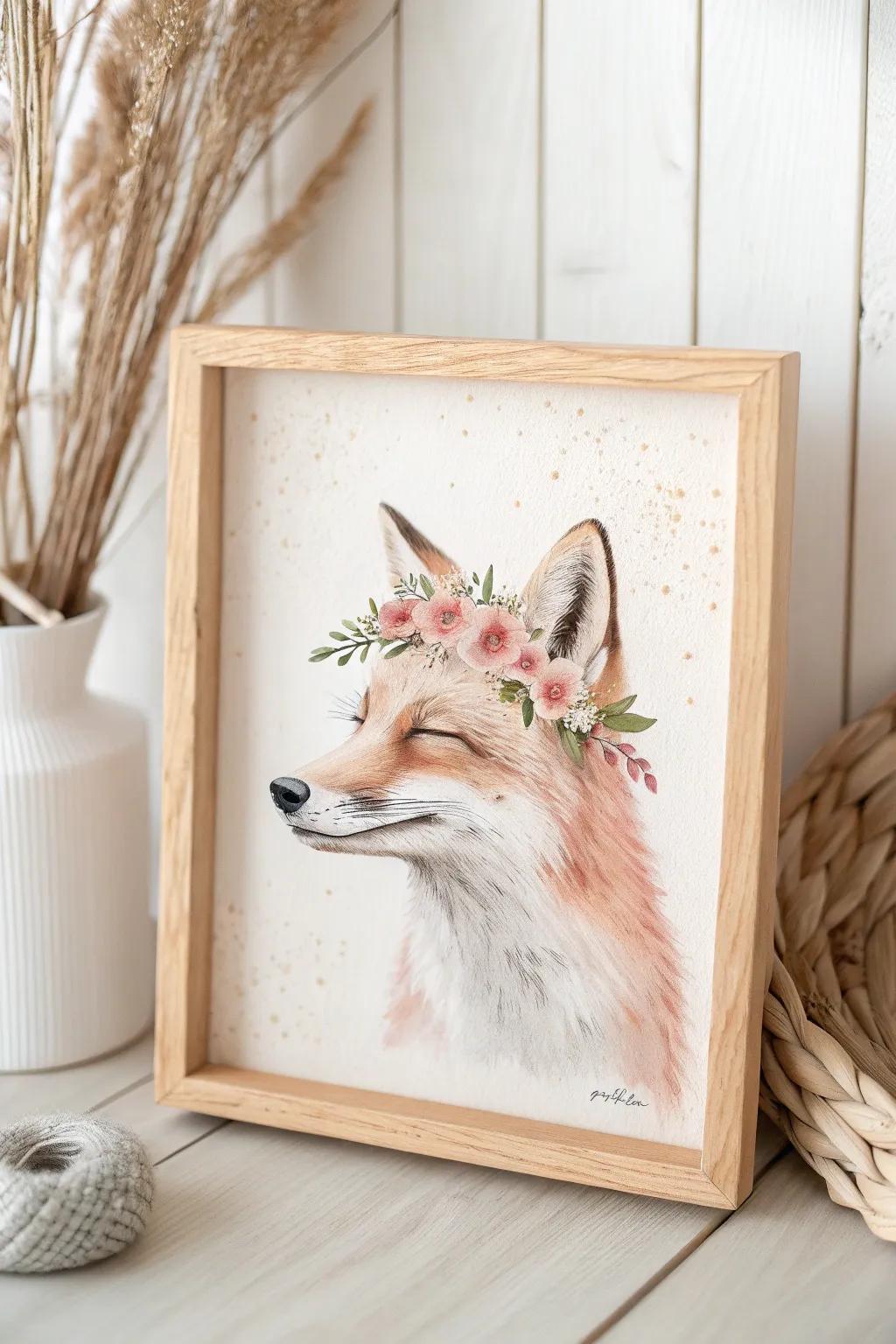 Add a touch of whimsy to your space with charming animal portraits that bring smiles and joy.