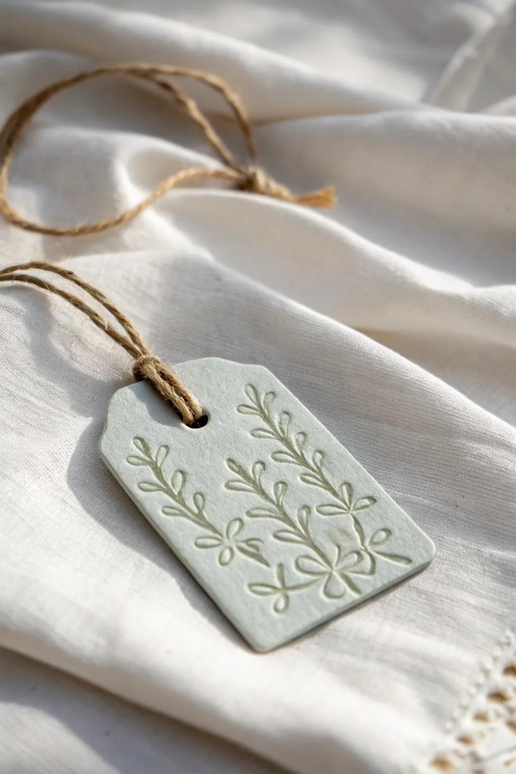 Elevate your gift-giving with these enchanting Sculpey gift tags, where minimalist design meets boho elegance.