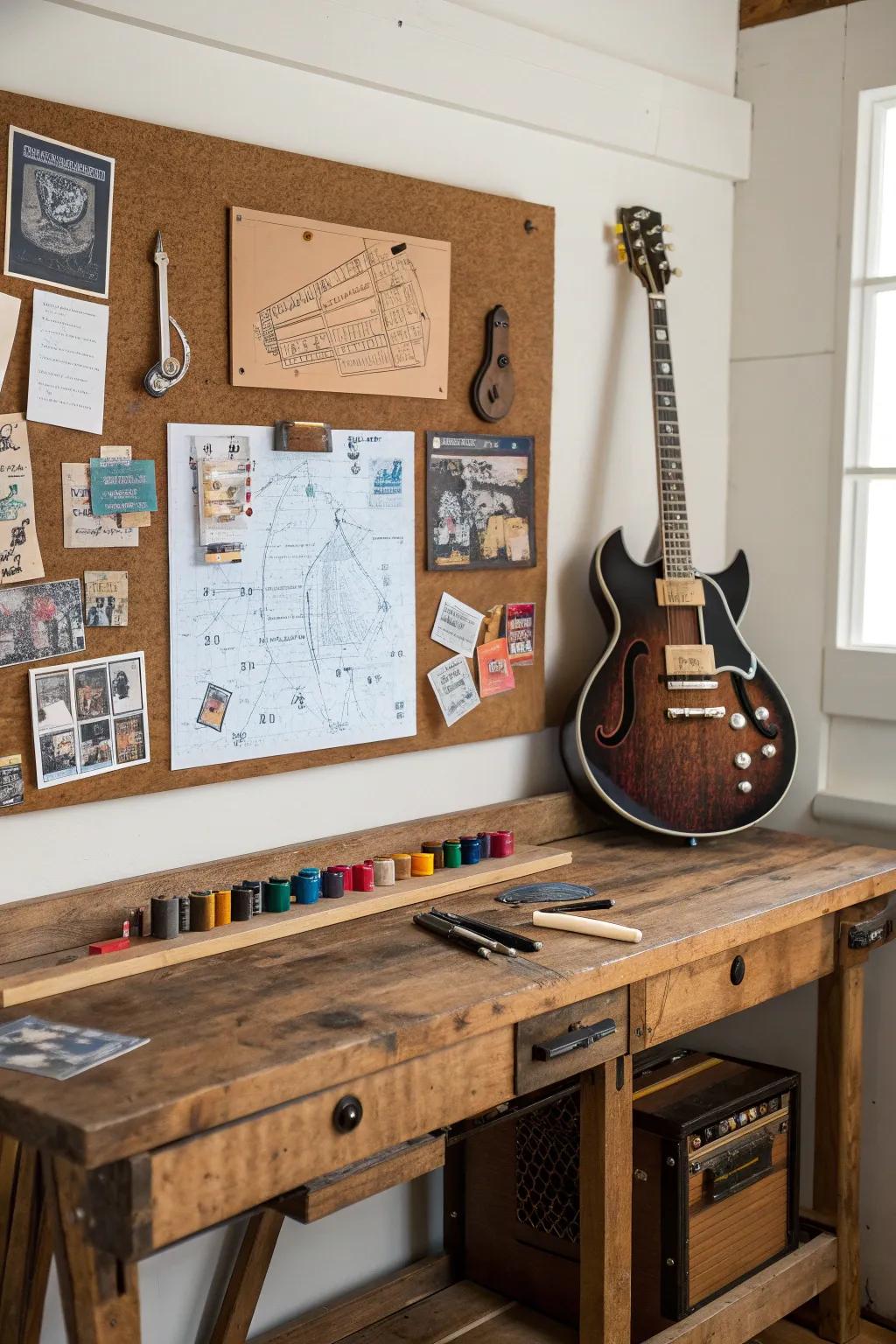 Inspiration strikes at the workbench: where creativity meets craftsmanship.