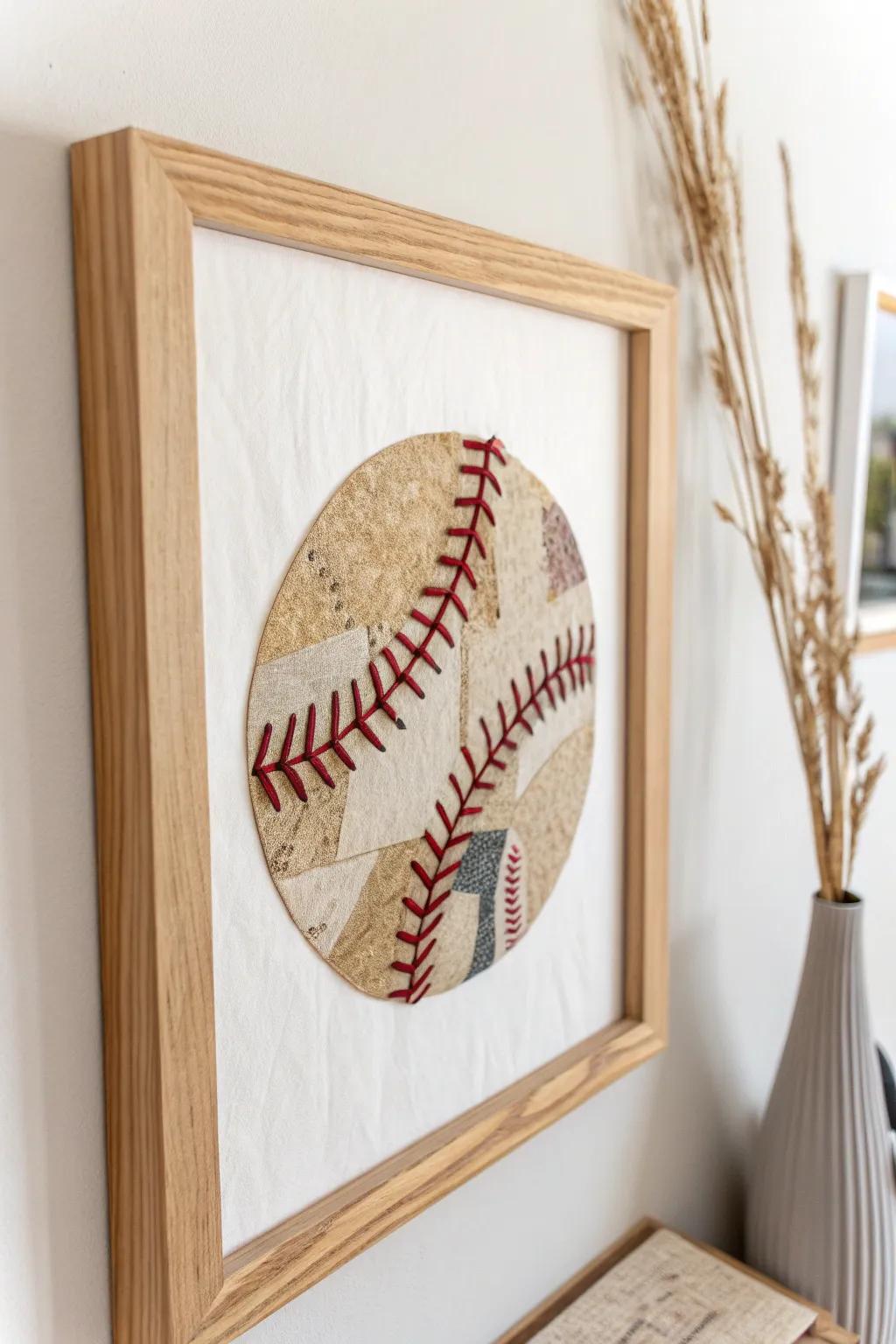 Celebrate your passion for softball with this elegant and minimalist wall art piece, perfect for adding a touch of boho charm to any space.