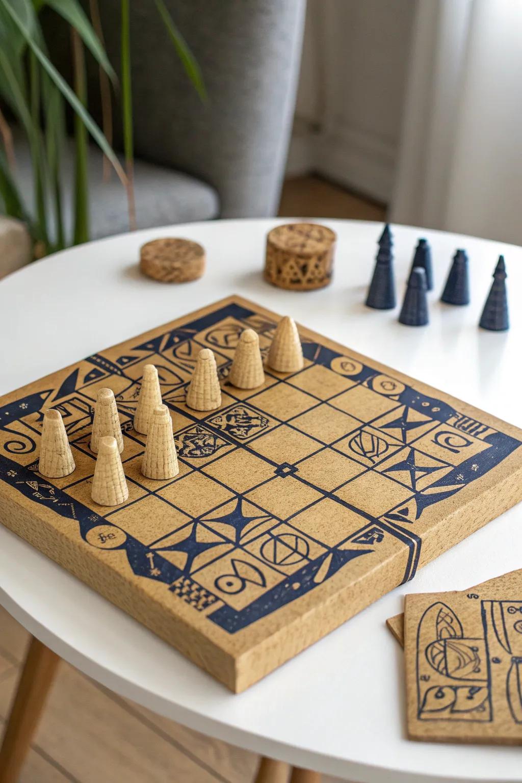 Step into the ancient world with a handcrafted Senet game, where simplicity meets timeless elegance.