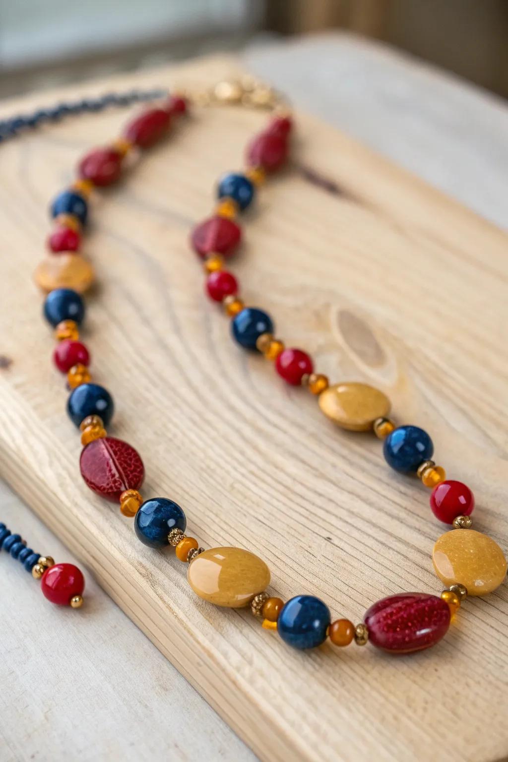 Embrace your style with a vibrant beaded necklace that speaks volumes. #MinimalistBoho #HandcraftedBeauty