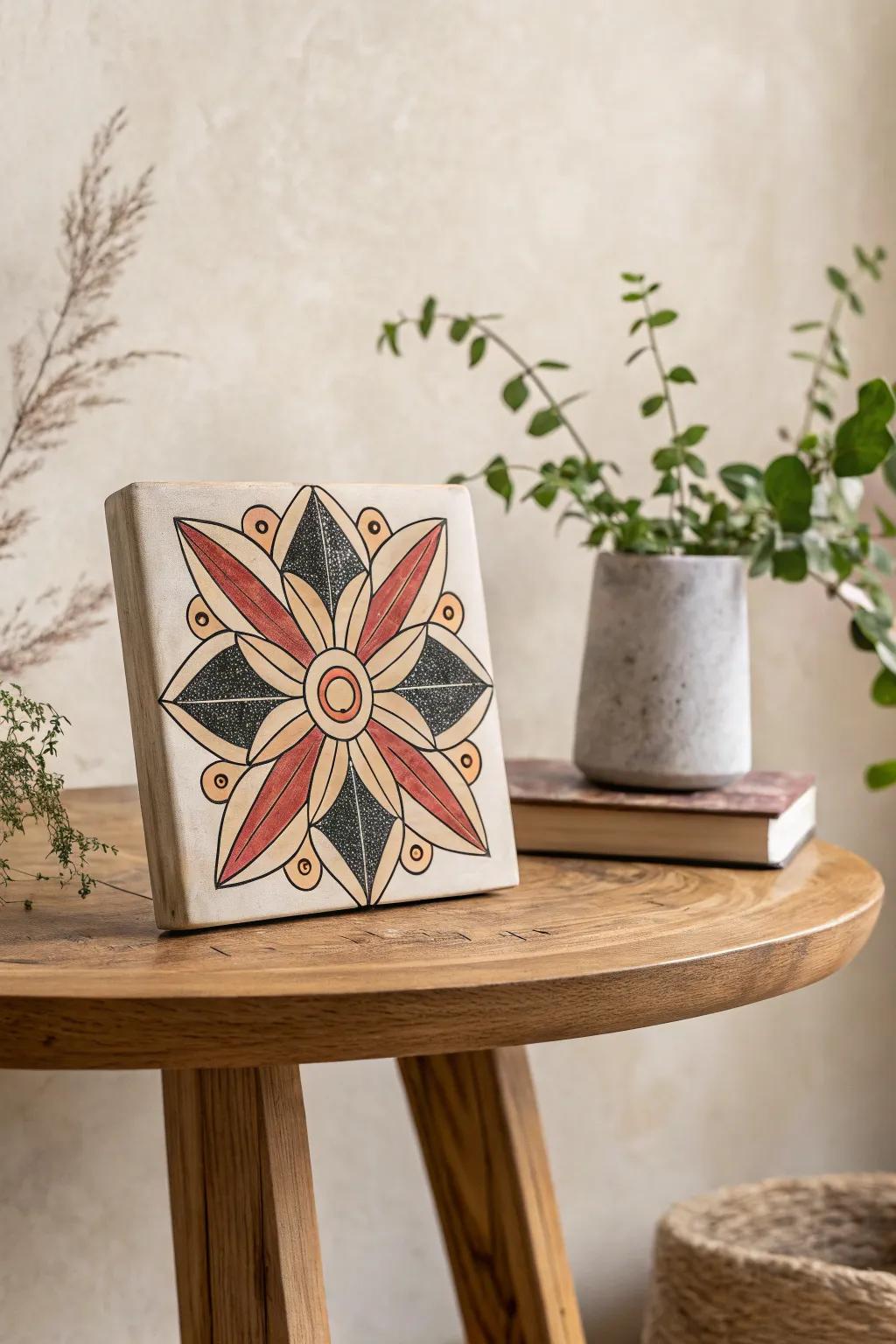 Elevate your decor with handcrafted custom stone tiles that blend artistry and nature.