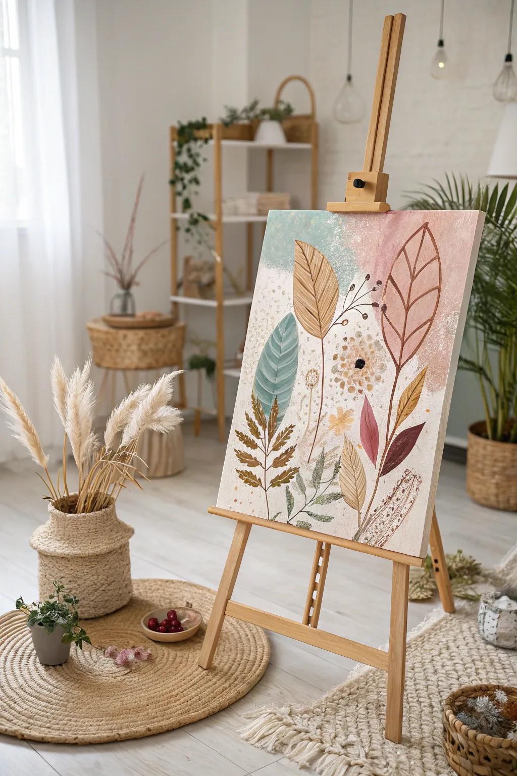 Unleash your inner artist with collage-style creativity—a perfect blend of simplicity and natural beauty.
