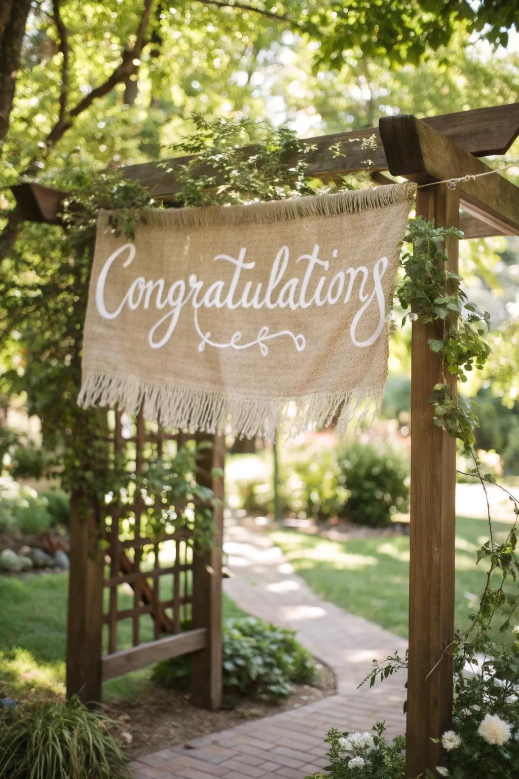 Celebrate in style amidst nature's embrace, where simplicity meets elegance with a handcrafted touch.