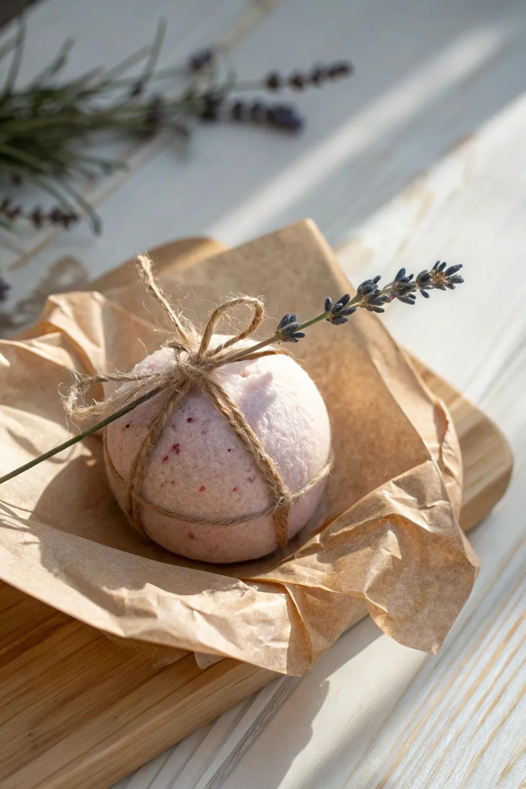 Wrap your bath bombs in style with eco-friendly charm.