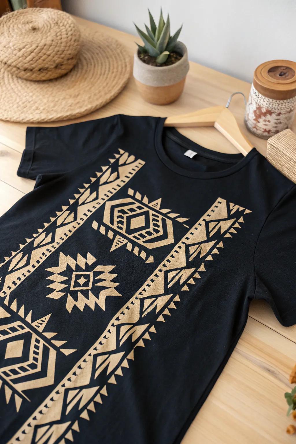 Unleash your inner warrior with tribal-inspired bleach dye designs. Perfect for making a bold statement!