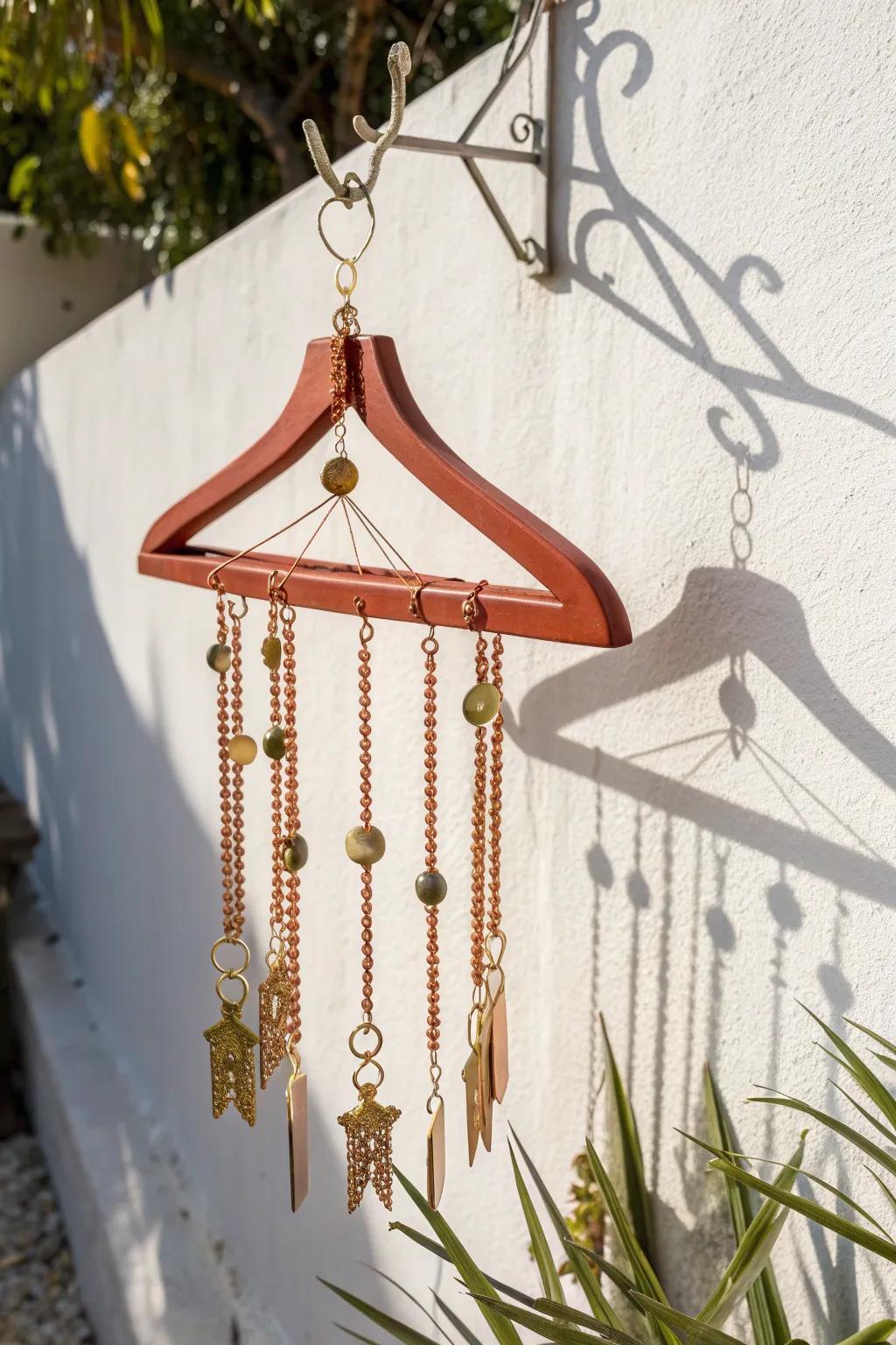 Transform ordinary into extraordinary with this chic upcycled wind chime—where minimalist elegance meets bohemian flair.