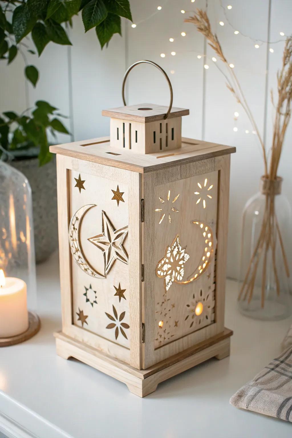Illuminate your space with the celestial charm of handcrafted lanterns, bringing a starlit sky into your home.