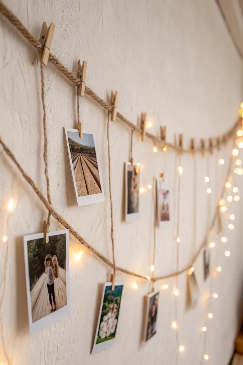 Transform your space with a touch of magic: minimalist photo displays that glow.