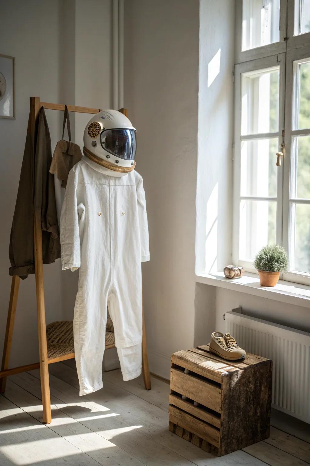 Elevate your space journey with a touch of Scandinavian minimalism and boho charm. 🌌✨