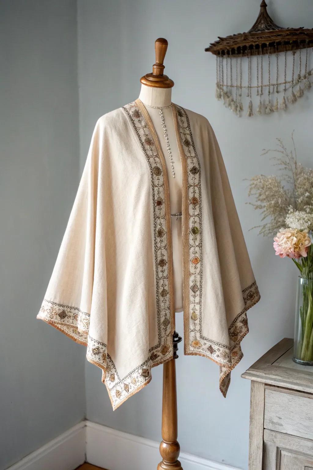 Embrace the elegance of a queen with this stunning, minimalist cape. Perfect for adding a touch of drama to any costume.