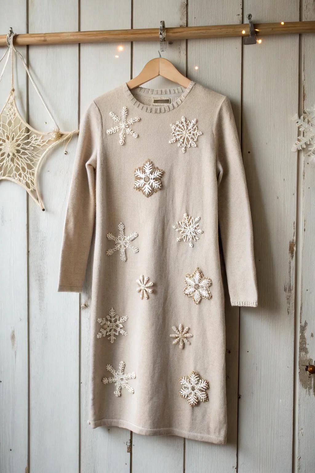 Embrace winter elegance with a touch of handcrafted charm.