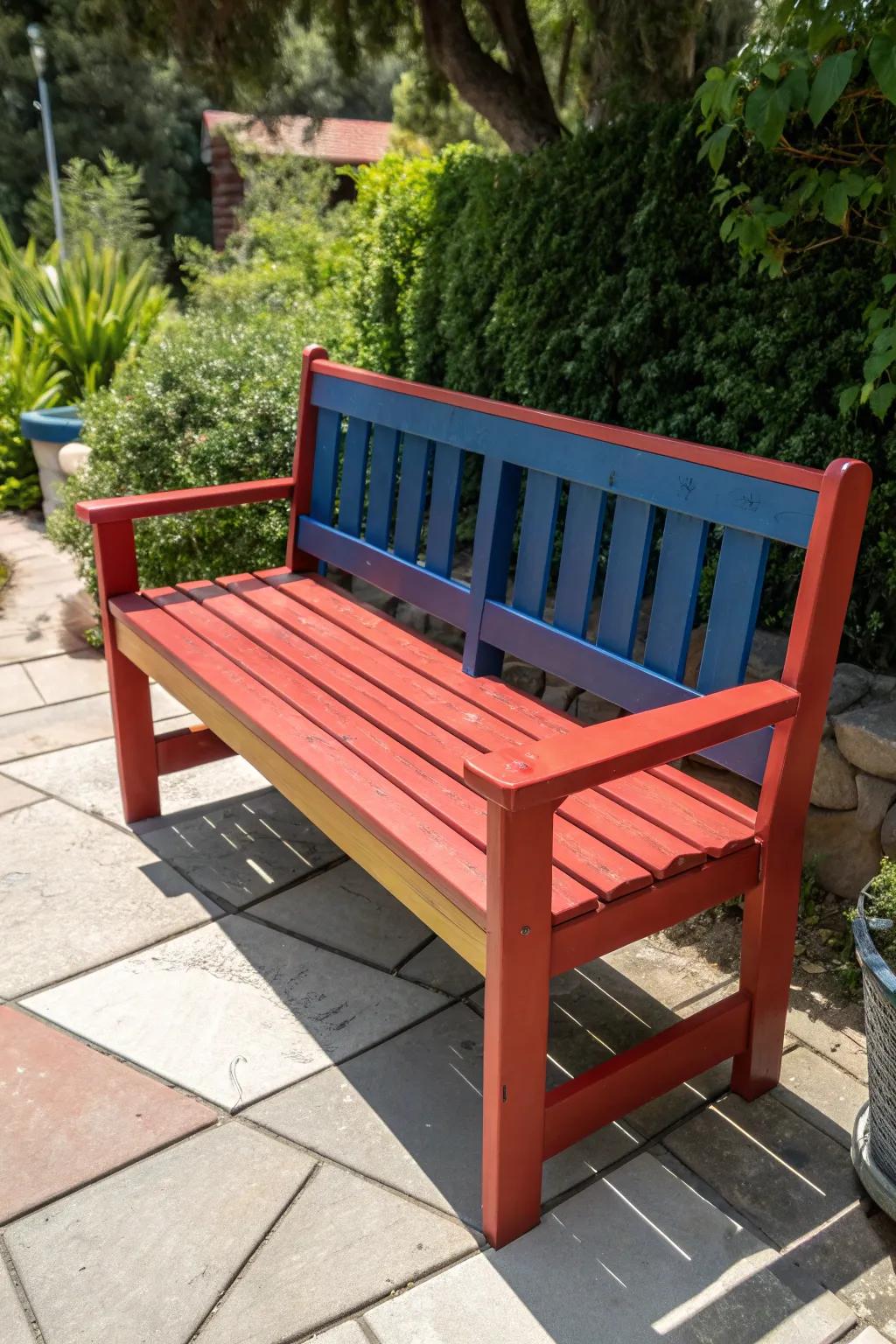 Transform your patio with a splash of color and craftsmanship.
