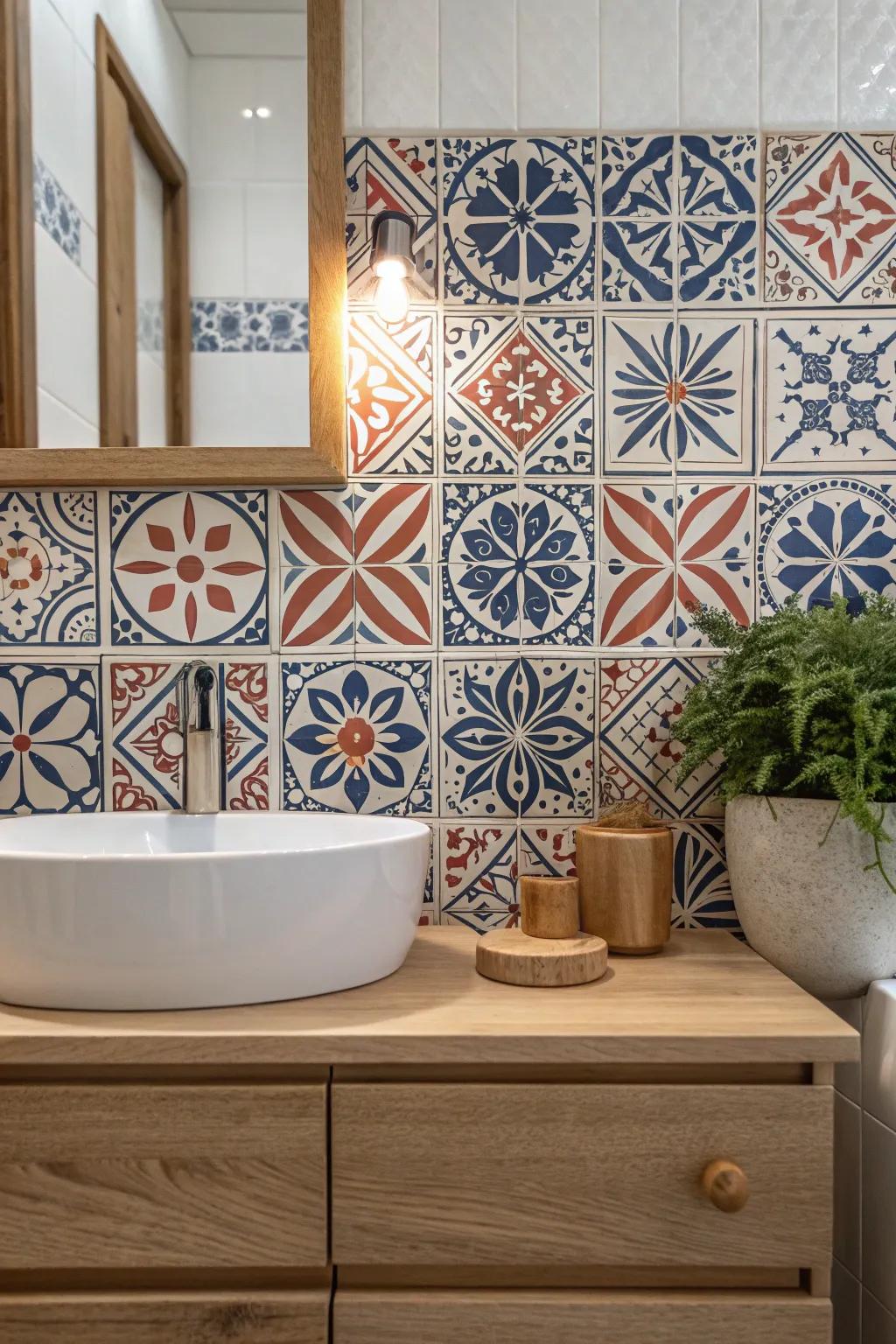 Transform your bathroom effortlessly with peel and stick tiles for an instant style upgrade!