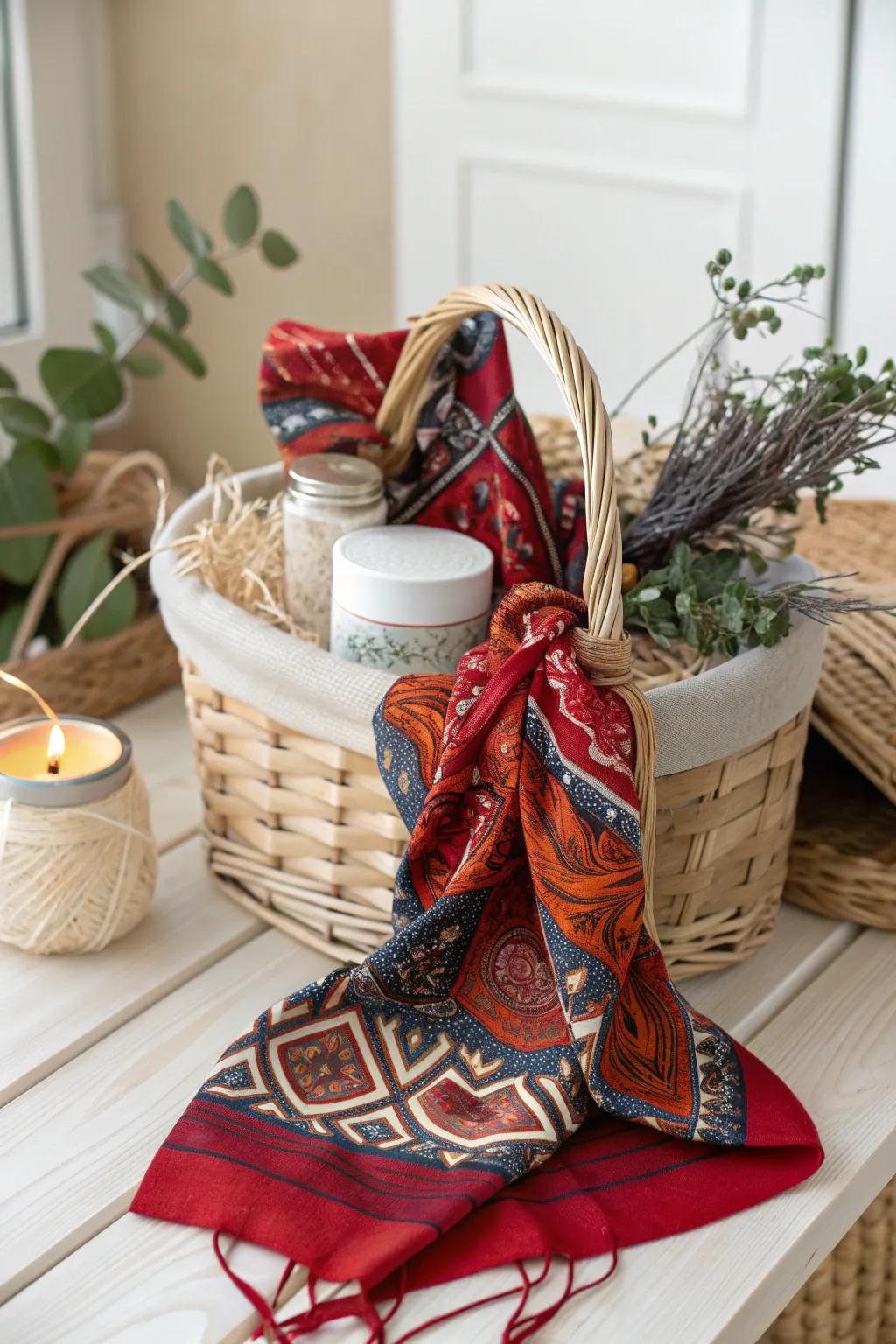 Elevate your gift-giving with a cozy, fabric-wrapped charm!