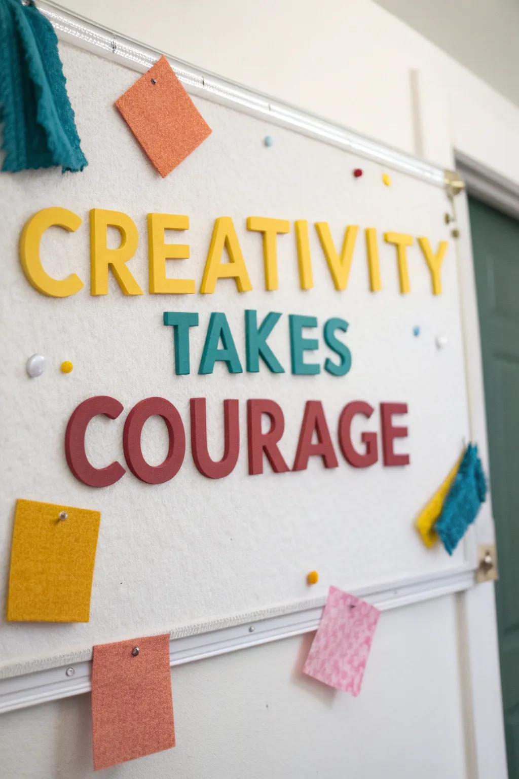 Infuse your space with bold inspiration and a touch of boho charm. 🌿✨ #CreativeSpaces #BulletinBoardInspo