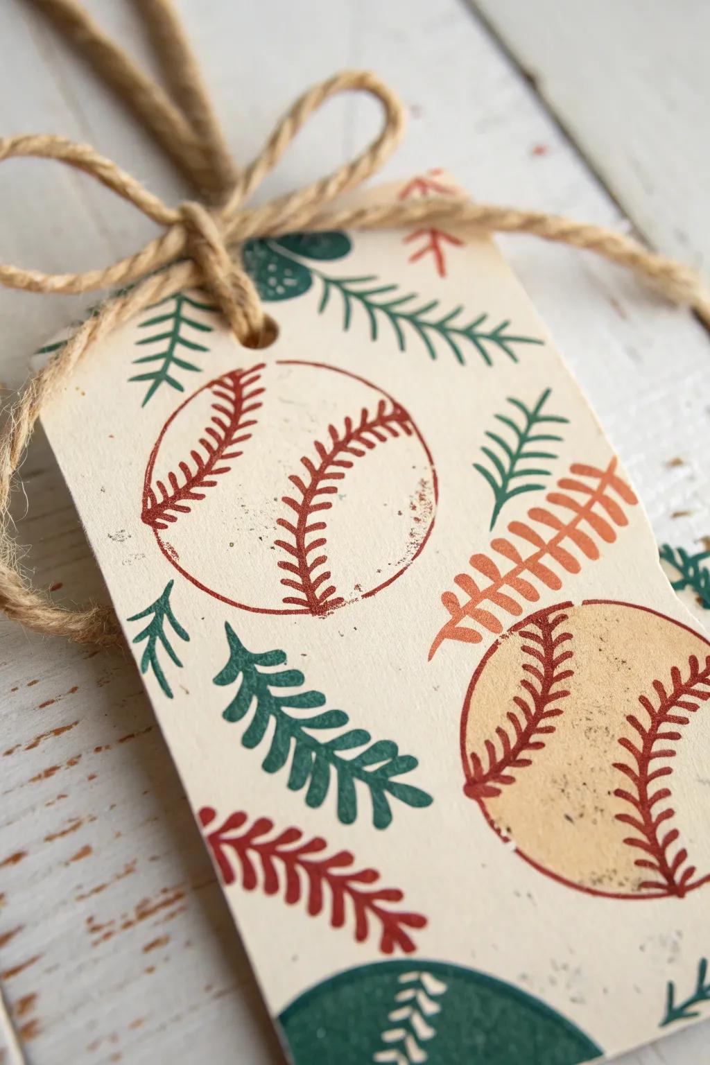 Add a personal touch to your gifts with these charming softball-themed tags!