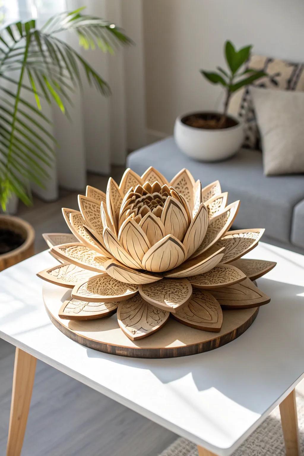 Bring the beauty of nature indoors with this exquisite floral 3D puzzle centerpiece.