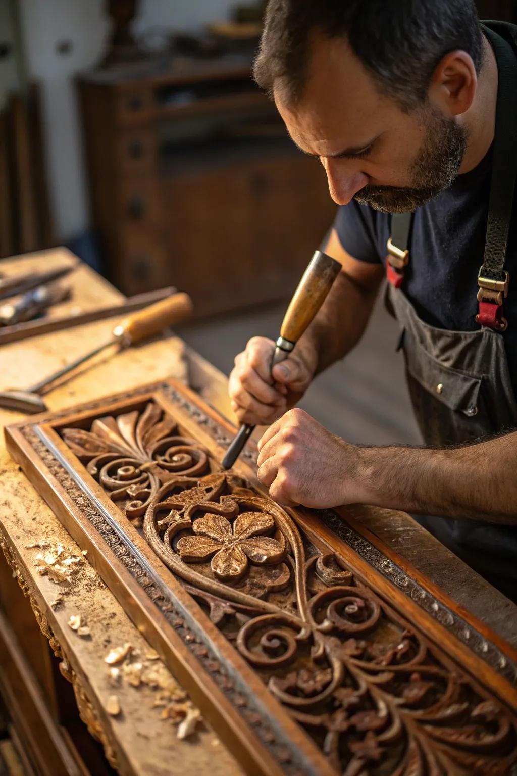 Breathing new life into timeless woodwork—where history meets modern elegance.