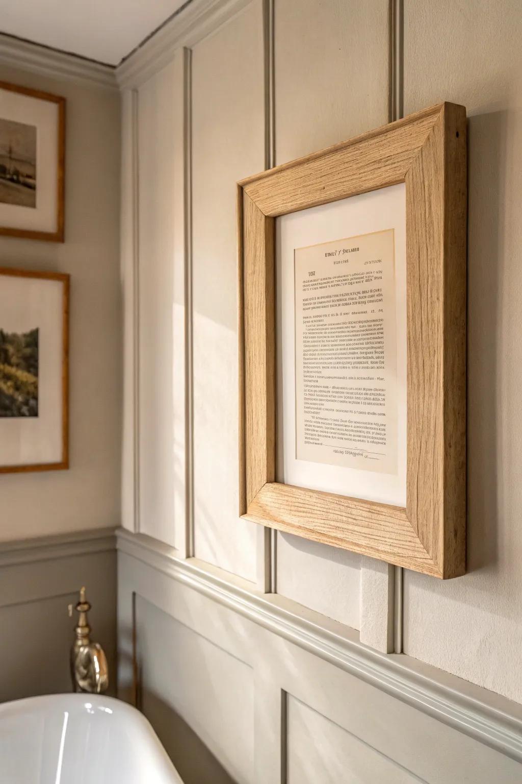 Transform your bathroom with a touch of literary charm and minimalist elegance.