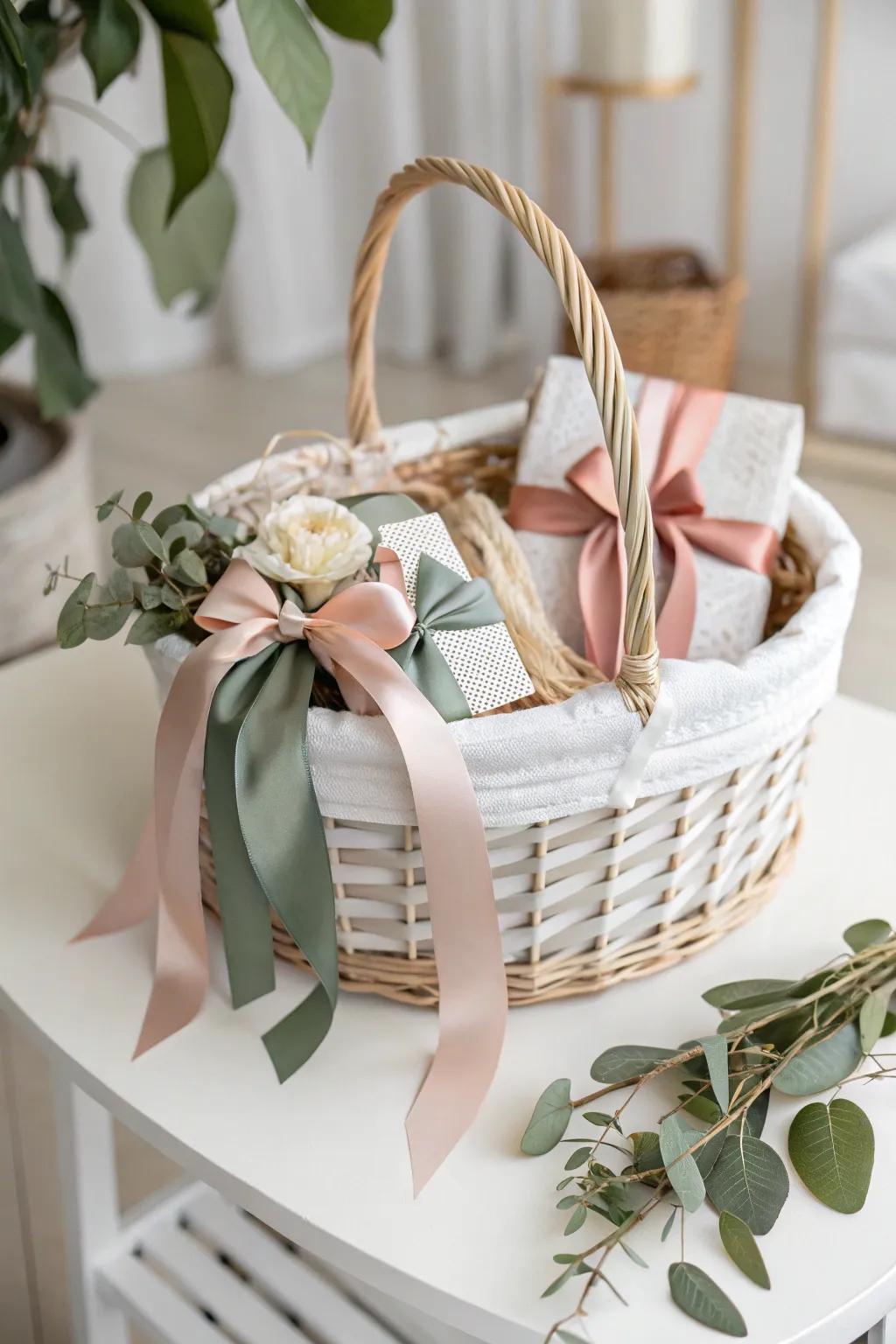 Elevate your gift-giving with ribbons and bows that add a touch of elegance and charm.