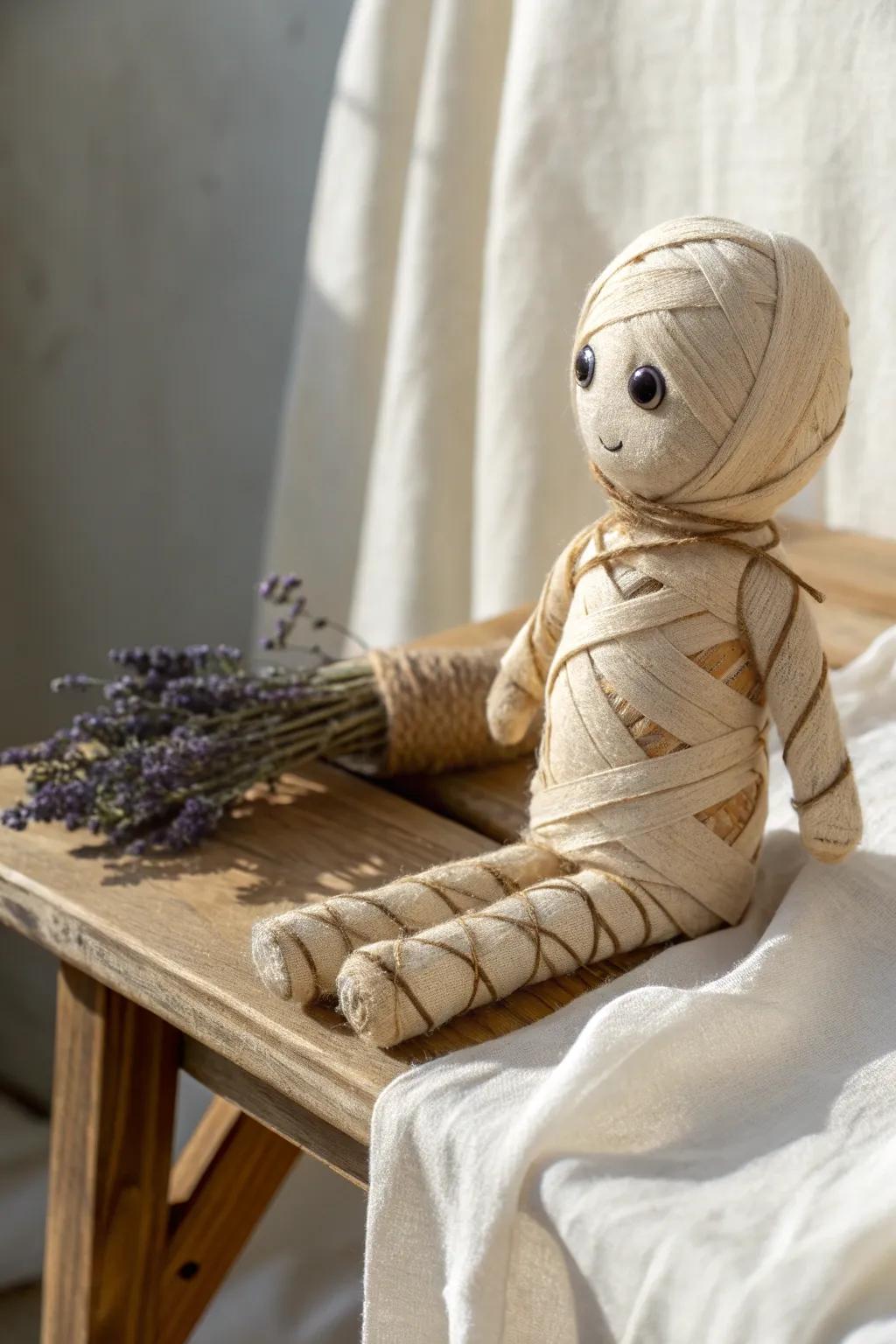 Unveil the ancient art of mummification with a touch of minimalist elegance.