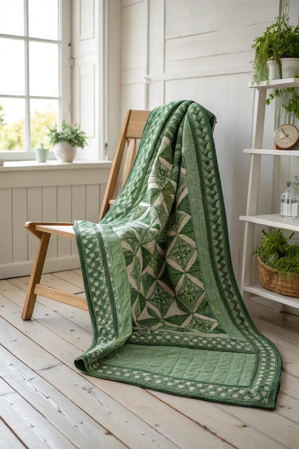 Embrace tradition with a modern twist: Discover the timeless beauty of the Irish chain quilt pattern.