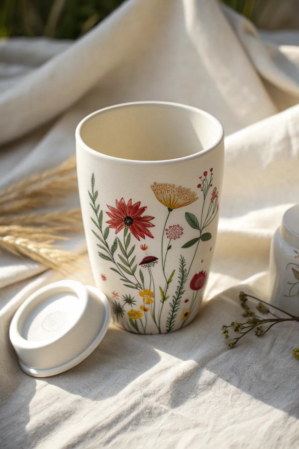 Discover the hidden beauty of wildflowers with every sip.