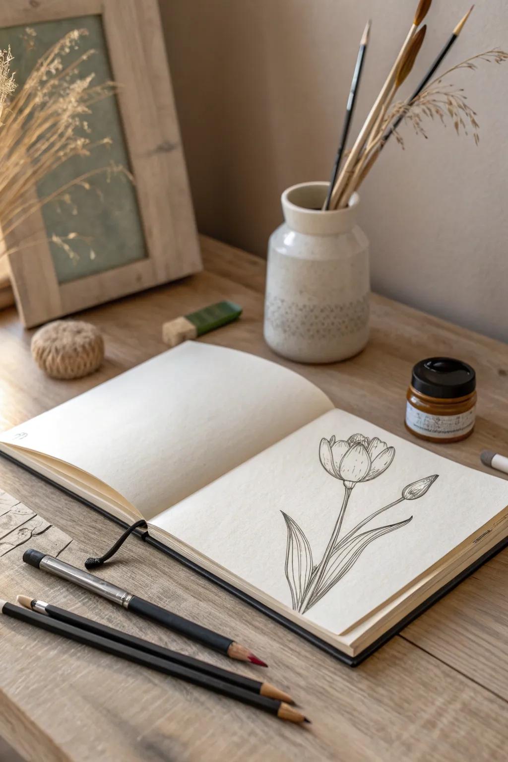 Embrace your inner artist this March with a simple yet inspiring art challenge. 🌿✨